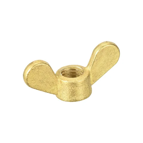 Miniatura 9 de uxcell Tuercas de ala de latón, tuerca de mariposa M8 a mano aprieta sujetadores para muebles, maquinaria, equipo electrónico, 10
