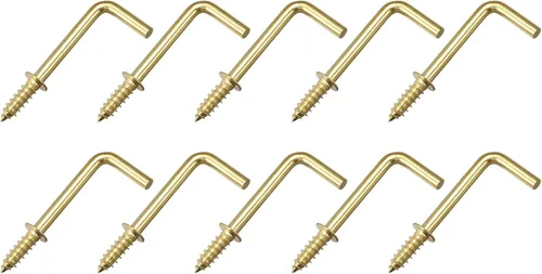 Miniatura 8 de METALLIXITY Ganchos de tornillo para colgar (0.827 in/0.83 pulgadas), 50 unidades, gancho de techo de acero al carbono, ganchos de metal