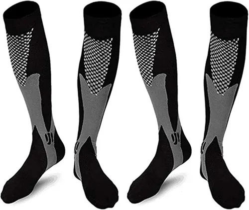 Miniatura 3 de Compression Socks For Women & Men Circulation (2 Pairs) - Best Support For Running Nurses Recovery Cycling Flight Athletic