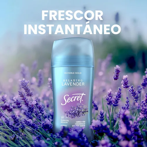 Miniatura 6 de Secret Desodorante antitranspirante fresco para mujer, protección transpirable contra el sudor y el olor durante 72 horas, frescura instantánea