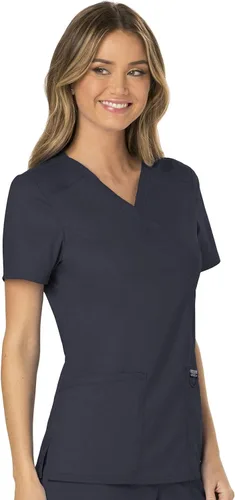 Miniatura 7 de Workwear Revolution WW610 - Ropa quirúrgica con estilo cruzado falso para mujer, elástica, suave y de fácil cuidado