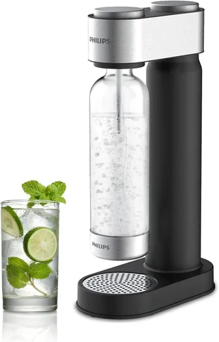 Miniatura 9 de Philips - Máquina para hacer agua con gas, máquina de soda con botella de rosca rápida, botella carbonatadora de PET libre de BPA de 1L, máquina