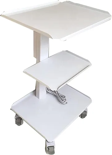 Miniatura 2 de TECHTONGDA Carrito de belleza móvil para salón, carrito rodante de 3 niveles, carrito de esteticista con ruedas, carrito de rodillo de salón
