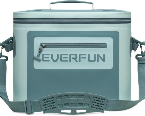 Miniatura 10 de EVERFUN Enfriador suave de 30 latas, portátil de 24 cuartos de galón, aislado, pequeña lonchera refrescante para hombres y mujeres, bolsa de hielo a