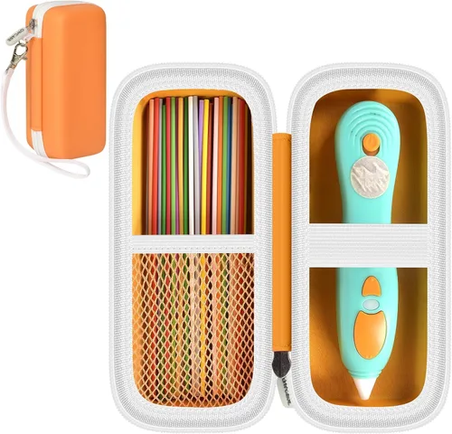 Miniatura 3 de GWCASE Funda compatible con 3Doodler Start+ Essentials Juego de bolígrafos 3D para niños, organizador de almacenamiento de bolígrafos 3D, soporte