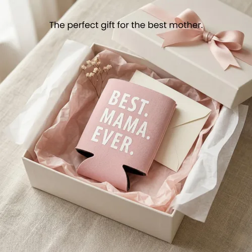 Miniatura 2 de Enfriadores con texto en inglés "Best Mama Ever" (Best Mama Ever) con el texto en inglés "Best Mama Ever", "Best Dad Can Coolers", divertidas fundas