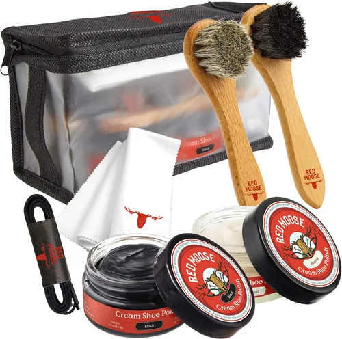 Miniatura 17 de RED MOOSE Crema para botas y zapatos - Kit de pulido para zapatos de cuero - Haz que tus zapatos brillen - Fabricado en los EE.UU