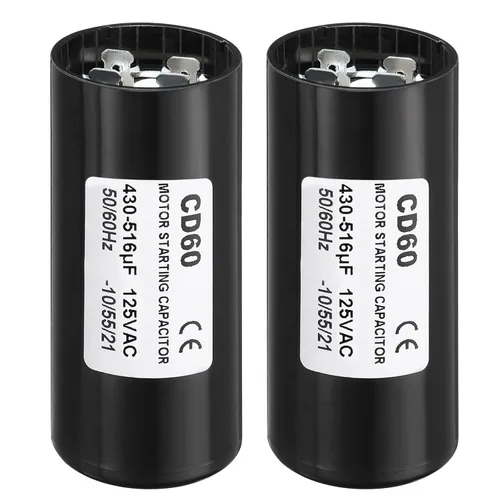 Miniatura 15 de PATIKIL Condensador de arranque del motor, 2 unidades 88-108uF/Mfd 125V 50/60Hz CD60 Condensador de funcionamiento para arranque de motor eléctrico