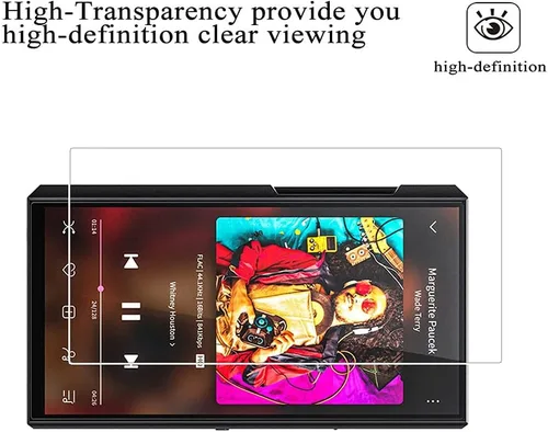 Miniatura 4 de Zshion - Protector de pantalla para FiiO M11 Plus, protector de pantalla de vidrio templado de dureza 9H para FiiO M11 Plus con antihuellas