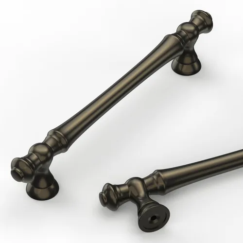 Miniatura 31 de Asidrama 1 paquete de 3 pulgadas (2.992 in) de latón cepillado, tiradores dorados para gabinete de cocina, accesorios para gabinetes de cocina