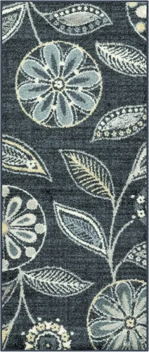 Miniatura 53 de Maples Rugs Reggie - Alfombra de pasillo floral, fabricada en Estados Unidos, lavable, antideslizante, alfombra de interior para cocina, pasillo