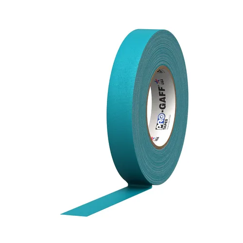 Miniatura 8 de ProTapes Pro Gaff Cinta de Gaffer de tela mate premium de 1 pulgada de ancho con adhesivo de goma, 11 mils de grosor, 55 yardas de longitud