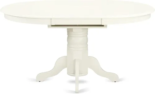 Miniatura 6 de East West Furniture AVBO5-LWH-LC - Juego de comedor de 5 piezas que incluye una mesa de comedor ovalada con hoja de mariposa y 4 sillas tapizadas