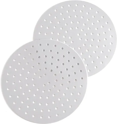 Miniatura 7 de Forros de silicona para freidora de aire, antiadherentes, fáciles de limpiar, reutilizables, accesorios de 8 pulgadas redondas (paquete de 2)