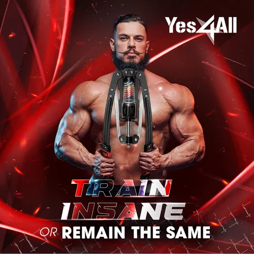 Miniatura 7 de Yes4All Wrist and Forearm Blaster, Build Massive Grip Strength & Muscles with Steel Wrist Roller & Forearm Roller, Heavy Duty Arm Blaster Fits 1" &