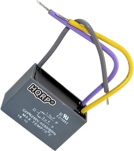 Miniatura 27 de HQRP Condensador compatible con ventilador de techo Hampton Bay 4.5uf+5uf+6uf 4-Wire CBB61