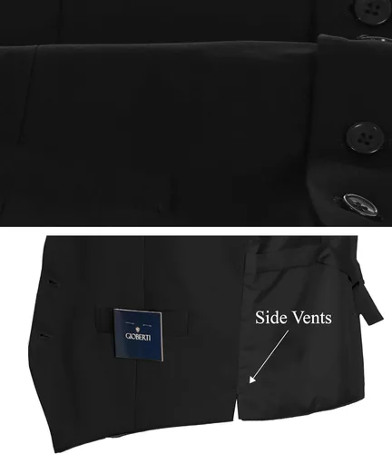 Miniatura 4 de Gioberti - Chaleco formal para hombre, apto para negocios o como vestimenta casual