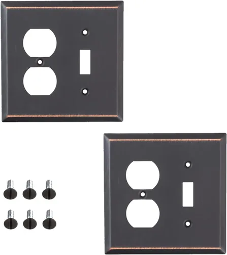 Miniatura 13 de Placa de pared de acero plana, color bronce