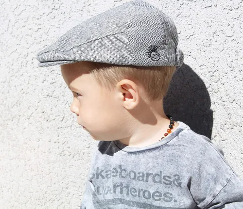 Miniatura 100 de Born to Love Gorro de conductor a rayas para niños pequeños