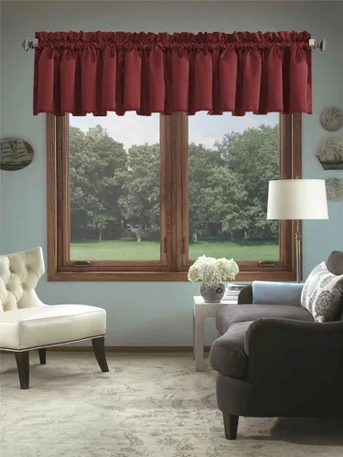 Miniatura 40 de Cortinas de cocina negras Ladity - 2 paneles de cortinas cortas opacas, 36 pulgadas, privacidad, niveles de café, cortinas de granja para ventana