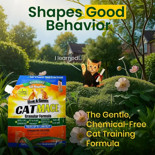 Miniatura 5 de Nature's Mace, Mace para gatos, granular de 2.5 libras, repelente de gatos al aire libre para mantener a los gatos alejados, mantener a los gatos
