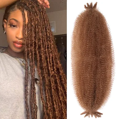 Miniatura 17 de ZRQ Cabello afro trenzado negro elástico para Butterfly Locs de 12 pulgadas, cabello trenzado de ganchillo Marley Twist preseparado, 3 paquetes