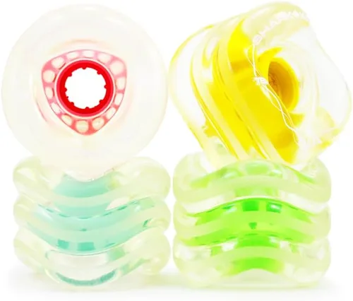 Miniatura 9 de Ruedas Shark Wheel de 72 mm para longboard de crucero, fórmula DNA, juego de 4 ruedas