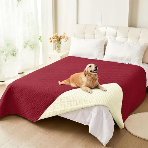 Miniatura 64 de hyha Manta impermeable para perro, manta suave para cama de perro, manta para mascotas, funda de sofá impermeable lavable para perros, fundas Gris