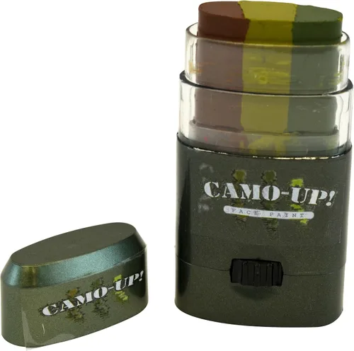 Miniatura 2 de Pintura militar de la cara del camuflaje de la caza, verde oscuro/verde claro/marrón