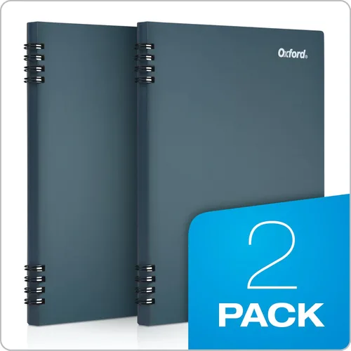 Miniatura 7 de Oxford Cuaderno de papel de piedra, cuaderno escolar, bloc suave para tomar notas, diario para escribir, 5-1/2 x 8-1/2 pulgadas, cubierta azul, 60