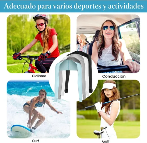 Miniatura 7 de PHOGARY Chal de enfriamiento mangas para brazos, protección solar UV, fundas de brazo cómodas y transpirables anti-UV para mujer