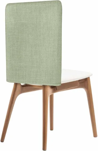 Miniatura 24 de Paquete de 4 fundas de lino beige para sillas de comedor, color liso puro, lavable, extraíble, fundas para sillas de respaldo, funda de respaldo