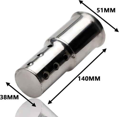 Miniatura 4 de LKV Silenciador DB para motocicleta de 2.01 pulgadas, silenciador universal, deflector removible, eliminador de ruido compatible con Harley, Moto