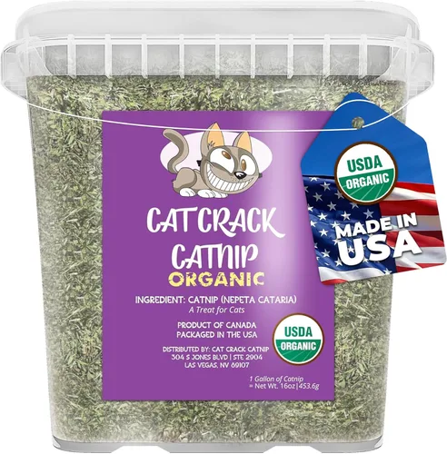 Miniatura 6 de Cat Crack Hierba gatera orgánica, mezcla orgánica 100% natural que energiza y excita a los gatos, golosinas seguras de hierba gatera utilizadas