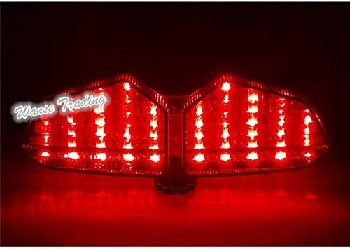 Miniatura 4 de Luz trasera trasera con marca E-Marked DOT, luces LED integradas para Yamaha YZF R6 2003 2004 2005 / R6S XTZ 250X 2006-2009 lente transparente
