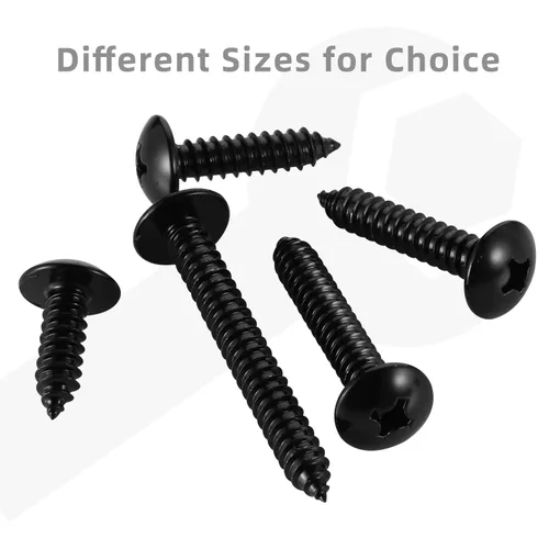 Miniatura 4 de Tornillos de madera con cabeza de armadura de 1-1/4 pulgadas, tornillos de chapa metálica, autoroscante, Phillips Drive, acero inoxidable 18-8 304