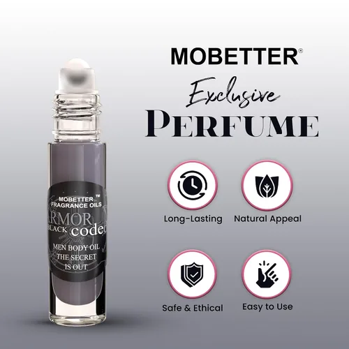 Miniatura 2 de MOBETTER FRAGRANCE OILS Armor Black Coded Colonia Aceite Corporal Fragancia para Hombres
