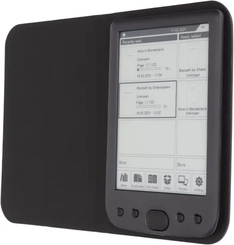 Ereader 6In 800X600 HD pantalla de tinta lector de libros electrónicos con estuche y película, 8Gb 512Mb Abs E lector compatible con 32Gb Tf tarjeta