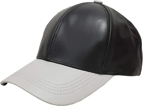 Gorra de béisbol ajustable de piel de vaca genuina fabricada en Estados Unidos