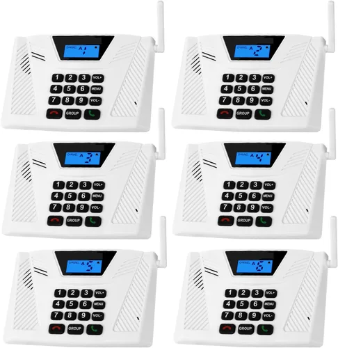 Intercomunicadores Inalámbricos para el Hogar Manos Libres, Intercomunicador Mejorado 2024 de 5300 pies con Respuesta Automática, Sistema de