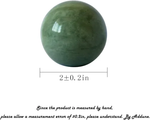 Miniatura 2 de Bolas de baoding verde oscuro mármol chino salud ejercicio masaje bolas aliviar el estrés ejercicio de la mano relajarse dedos regalo