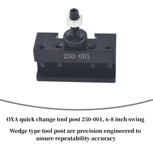 Miniatura 6 de waltyotur OXA 250-001 Soporte de poste de herramienta de cambio rápido, poste de herramienta de cambio rápido para mini torno, soporte de cambio