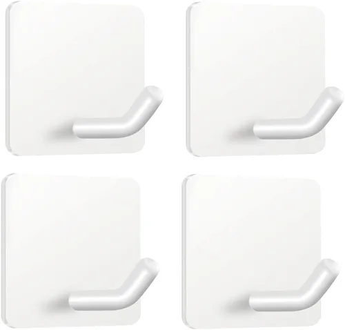 Miniatura 9 de Ganchos Adhesivos de Servicio Pesado para Toallas que se Adhieren, Colgador de Toallas, Soporte de Pared, Resistente al Agua, Ganchos Adhesivos
