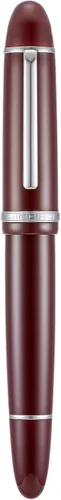 Miniatura 17 de Jinhao X159 Pluma estilográfica azul oscuro acrílica, tamaño 8 con punta fina, borde plateado, diseño clásico, pluma de escritura suave con Azul