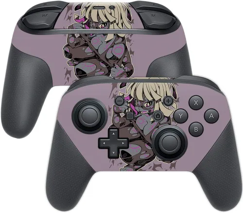 Miniatura 36 de MightySkins Skin compatible con Nintendo Switch Pro Controller - Alien Battle Funda protectora de vinilo duradera y única Fácil de aplicar