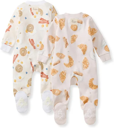 Miniatura 237 de Burt's Bees Baby - Pijama de una pieza para bebé, mameluco para dormir y jugar, algodón 100% orgánico, cremallera frontal