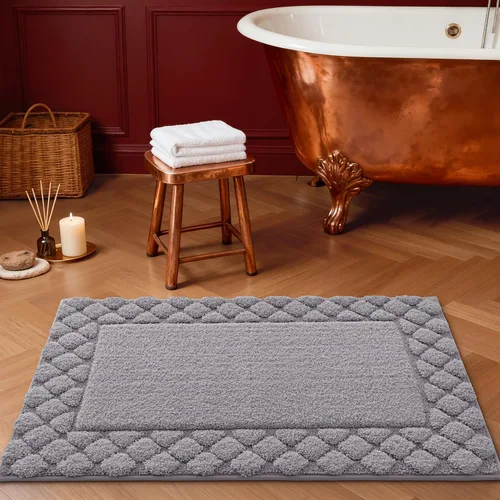 Miniatura 9 de LUMI Tapetes de baño, ultra suaves y absorbentes, para ducha, antideslizantes, lavables, con respaldo de goma, tapete de felpa de microfibra