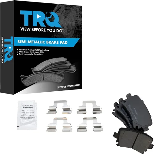 Miniatura 133 de TRQ Pastillas de freno delanteras semi metálicas compatibles con Ford Expedition 2018-2021 F-150 2018-2020 Lincoln Navigator 2018-2022