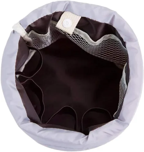 Miniatura 8 de INVODA Bolsa de cosméticos con cordón, 2 piezas, bolsa de maquillaje de viaje para mujer, bolsa de aseo portátil con cordón, bolsa organizadora