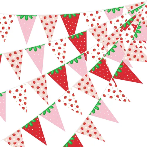 Miniatura 13 de Jetec Paquete de 5 banderines con temática de carreras de 49 pies, banderines de bandera a cuadros rojos, negros y blancos, decoraciones de fiesta